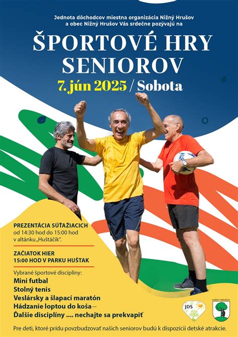 športové hry seniorov súťažné disciplíny
