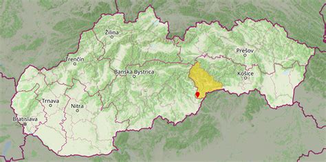 Poloha Podbrezovej na mape Slovenska