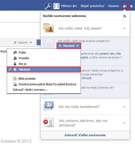Nastavenie publika príspevku na Facebooku