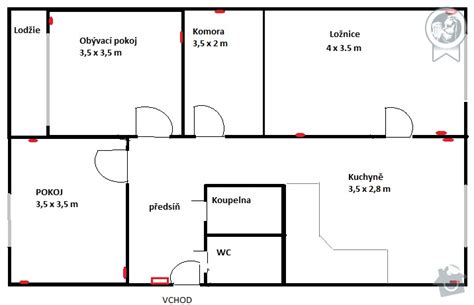 Mapa interiéru domova dôchodcov s vyznačenými miestnosťami