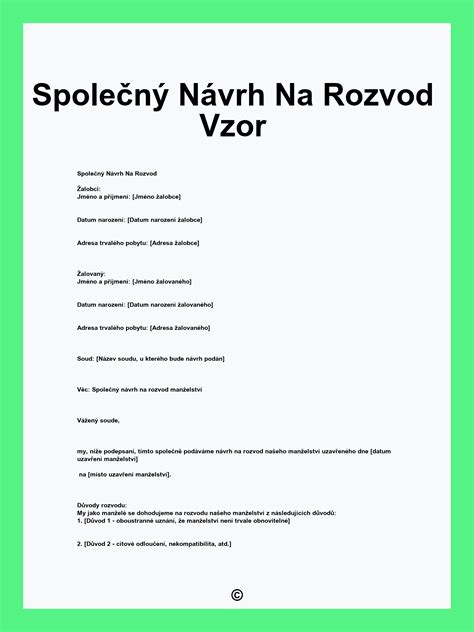 Návrh na rozvod - postup