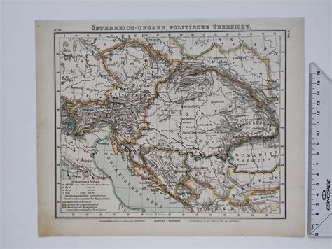 Mapa Rakúsko-Uhorska s vyznačenými regiónmi