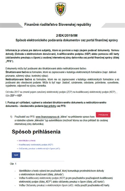 Zoznam platných a neplatných dokumentov Finančnej správy