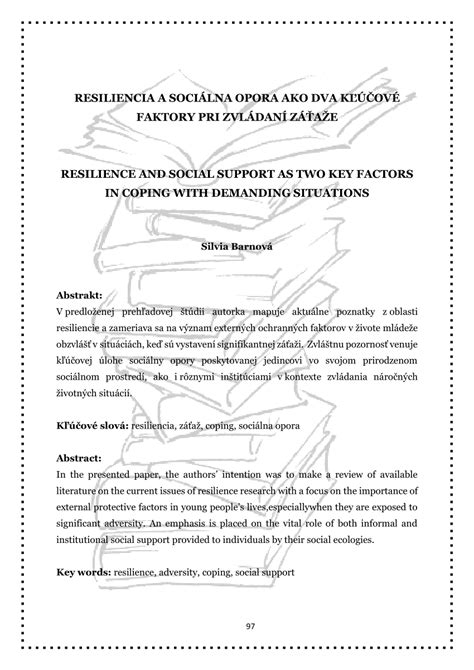 Sociálna adaptácia a jej kľúčové faktory