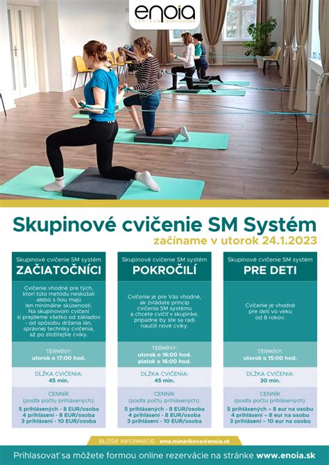 Skupinové cvičenie SM Systému pod dohľadom lektora
