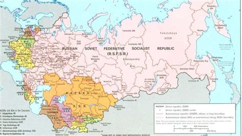 Mapa Sovietskeho zväzu