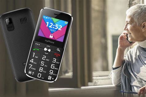 Ilustrácia rôznych tlačidlových telefónov pre seniorov s veľkými tlačidlami a displejmi.