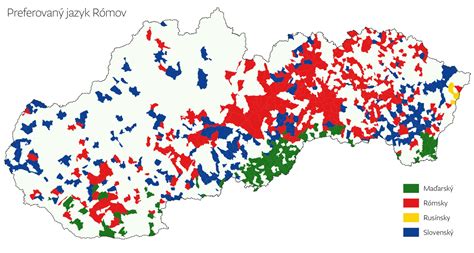 Mapa Sniny a okolitých rómskych komunít