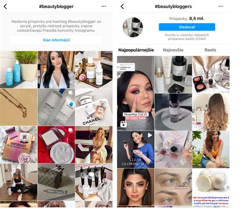 Príklady efektívneho použitia hashtagov a popisu na Instagrame