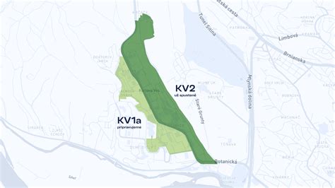 Mapa Karlovej Vsi s vyznačeným Miestnym úradom
