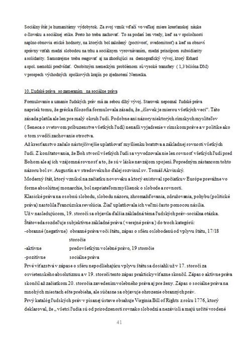 Katolícka sociálna náuka - základné princípy