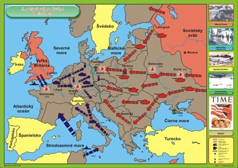Mapa Európy počas studenej vojny