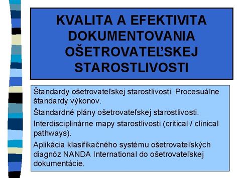 Infografika trendov v ošetrovateľskej starostlivosti