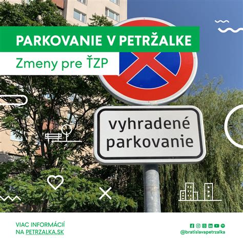 Fotografia vyhradených parkovacích miest pre ZŤP