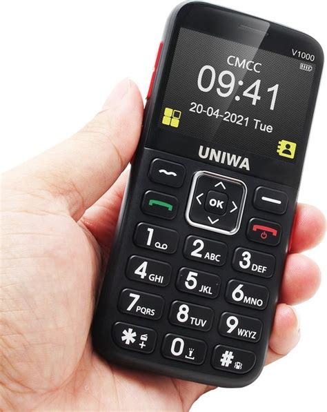 Veľké tlačidlá na mobile pre seniorov