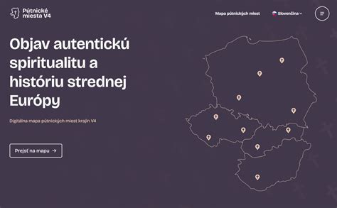 Mapa krajín V4