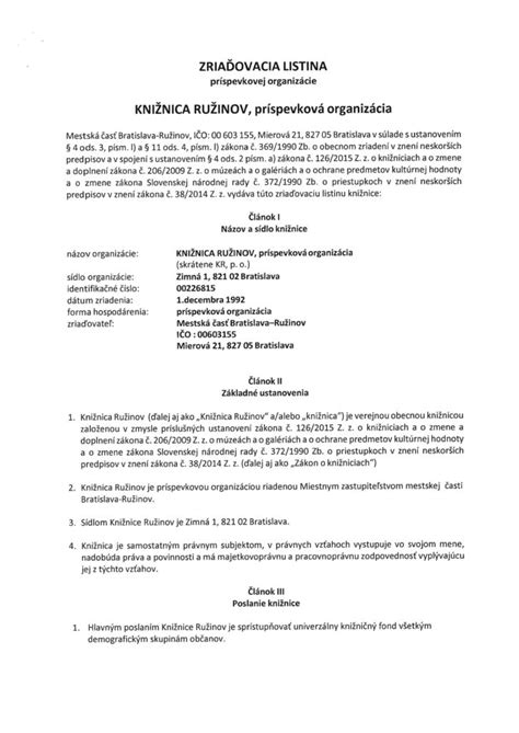 Schéma finančného hospodárenia príspevkovej organizácie