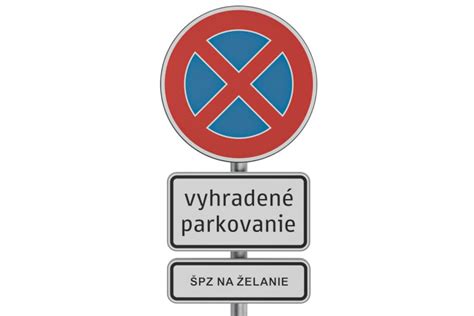 Dopravné značenie vyhradeného parkovacieho miesta