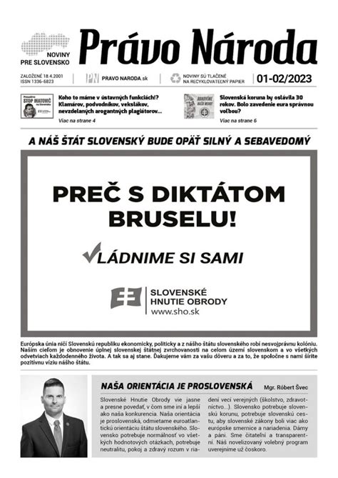 Titulná strana Slovenských národných novín