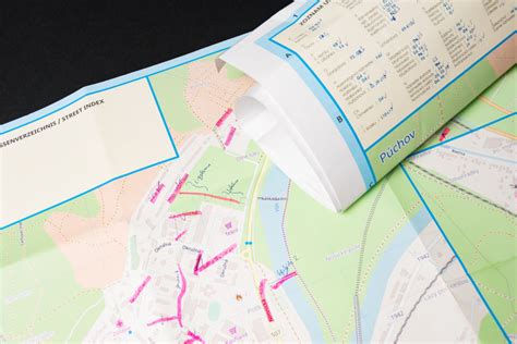 Mapa mesta Púchov s vyznačením Námestia slobody