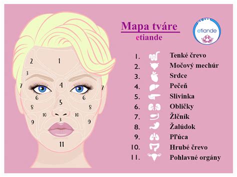 Mapa ľudskej tváre s vyznačenou T-zónou