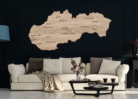 Mapa Slovenska s vyznačenými krajmi a počtom lôžok v paliatívnych zariadeniach