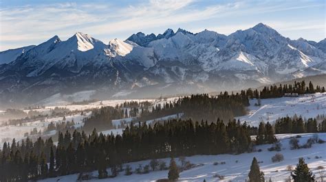 Zasnežené Tatry v zime