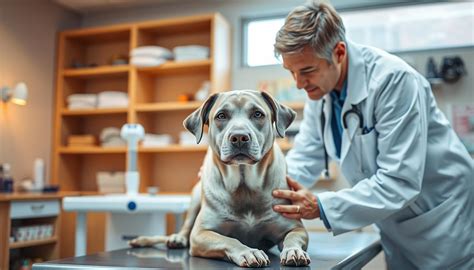 Veterinárne ošetrený pes