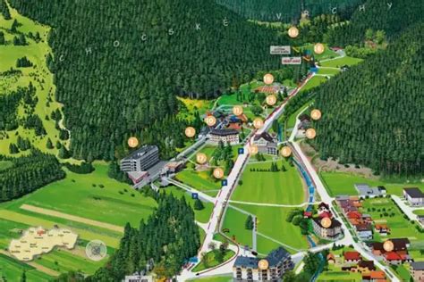 Mapa Kúpeľov Lúčky a okolia