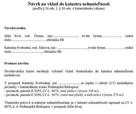 Proces vkladu nehnuteľnosti do katastra