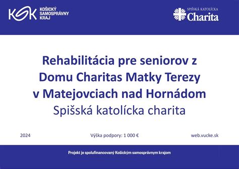Exteriér Domu Charitas Matky Terezy v Matejovciach n. Hornádom
