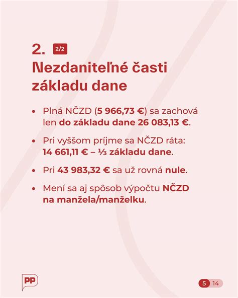 Príklad výpočtu nezdaniteľnej časti na manželku