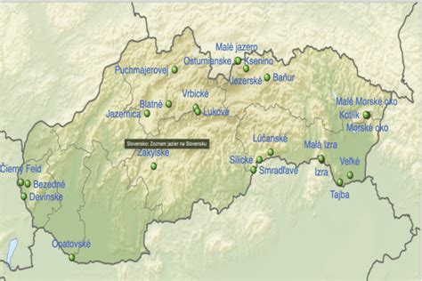 Mapa bezbariérových prírodných lokalít na Slovensku