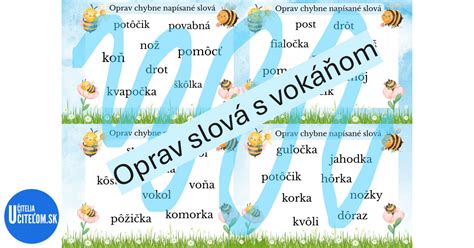 Písmeno ô a slová s dvojhláskou ô