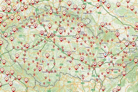Mapa: Rozmiestnenie LPG a CNG čerpacích staníc na Slovensku