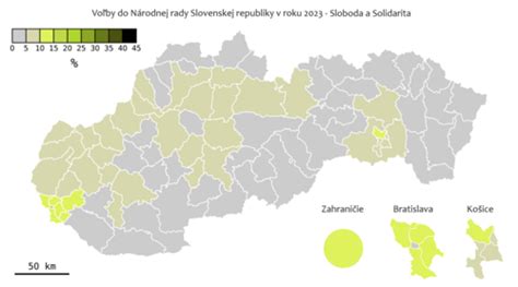 Mapa volebných výsledkov SMER-SD v regionálnych voľbách