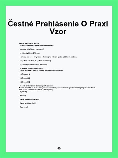 Preukazovanie praxe - možnosti