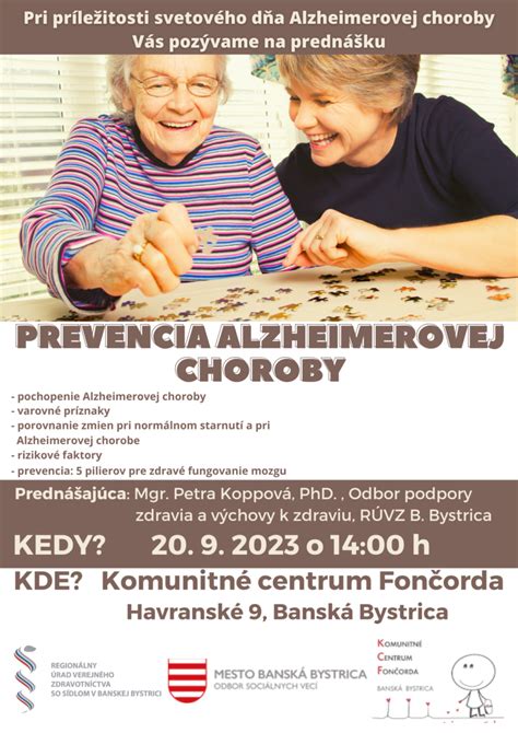 Schéma: Prejavy a progresia Alzheimerovej choroby