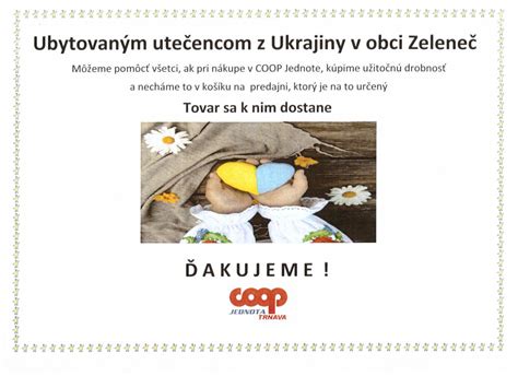 Pomoc odídencom z Ukrajiny na Slovensku