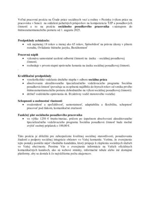Schéma procesného postupu na Úrade práce, sociálnych vecí a rodiny