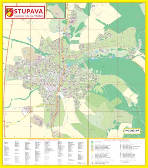 Mapa Stupavy a okolia