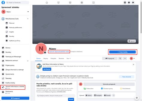 Umiestnenie tlačidla Call-to-Action na Facebook stránke