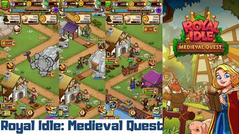 Ilustrácia mesta z hry Royal Idle: Medieval Quest