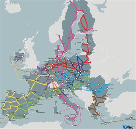 Mapa európskej kamiónovej dopravy