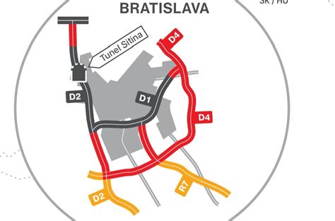 Mapa diaľničných úsekov oslobodených od poplatkov pre ZŤP