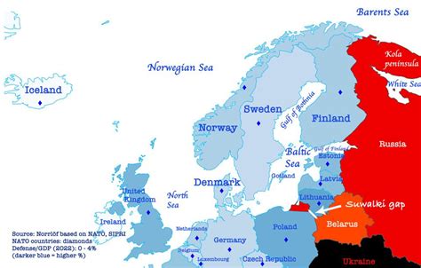 Mapa NATO a jeho členských štátov