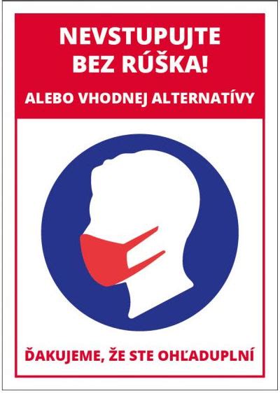 Piktogramy pre opatrovateľov - nosenie rúšok a dodržiavanie odstupu