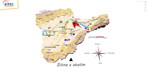 Ukážka tematickej mapy hospodárstva Slovenska