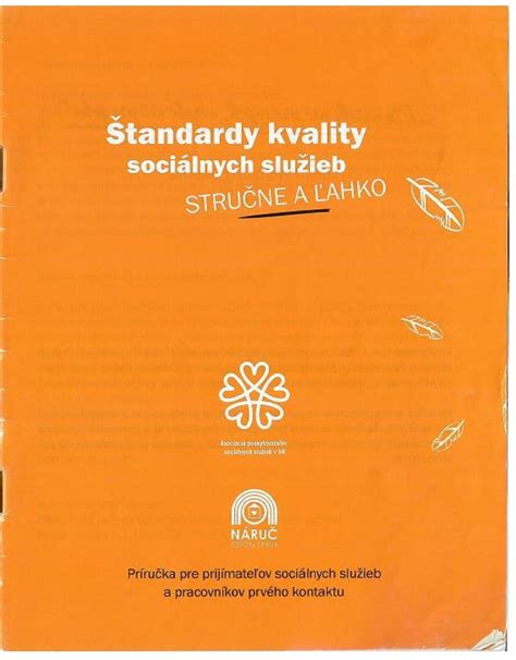 Grafika zobrazujúca štandardy kvality v sociálnych službách