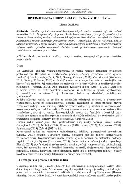 Vplyv spoločenských zmien na rodinu